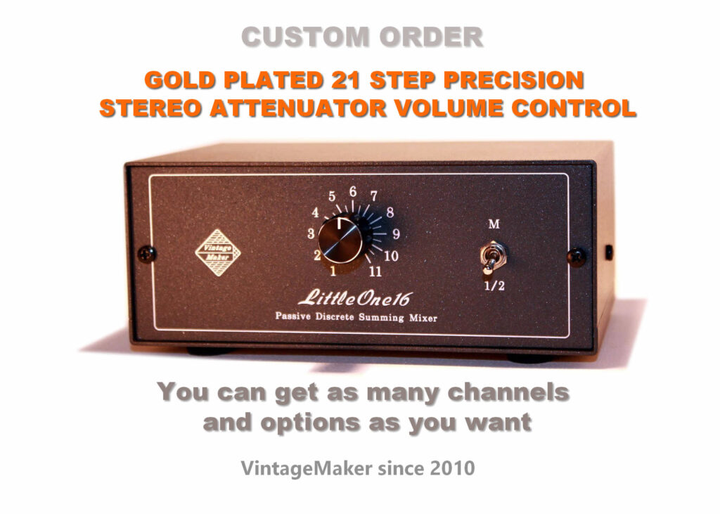 16-24 Channel Desktop Passive Summing Mixer 21 16 input portable analog studio summing mixer box with attenuator volume knob pot