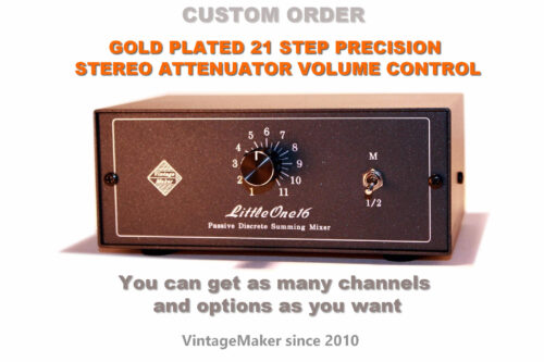 16 input portable analog studio summing mixer box with attenuator volume knob pot