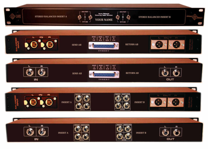 2 x mastering insert bypass switch trs dsub xlr 2 x mastering insert bypass switch trs dsub xlr