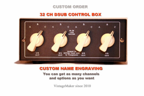 32 Channel DSUB 8 to 24 ch Bi-Directional Analog Patchbay Switch Line Controller Select switcher mult box Distribution Splitter Studio Control Box