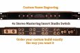 4x stereo mastering insert studio switch