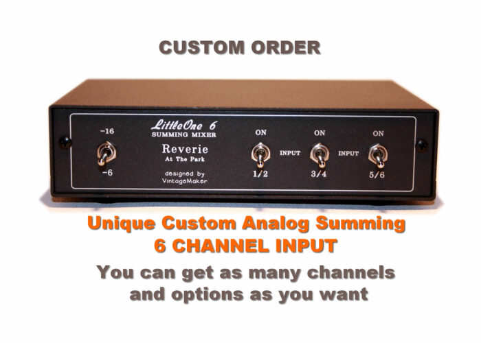 6 ch channel input analog summing box mixer