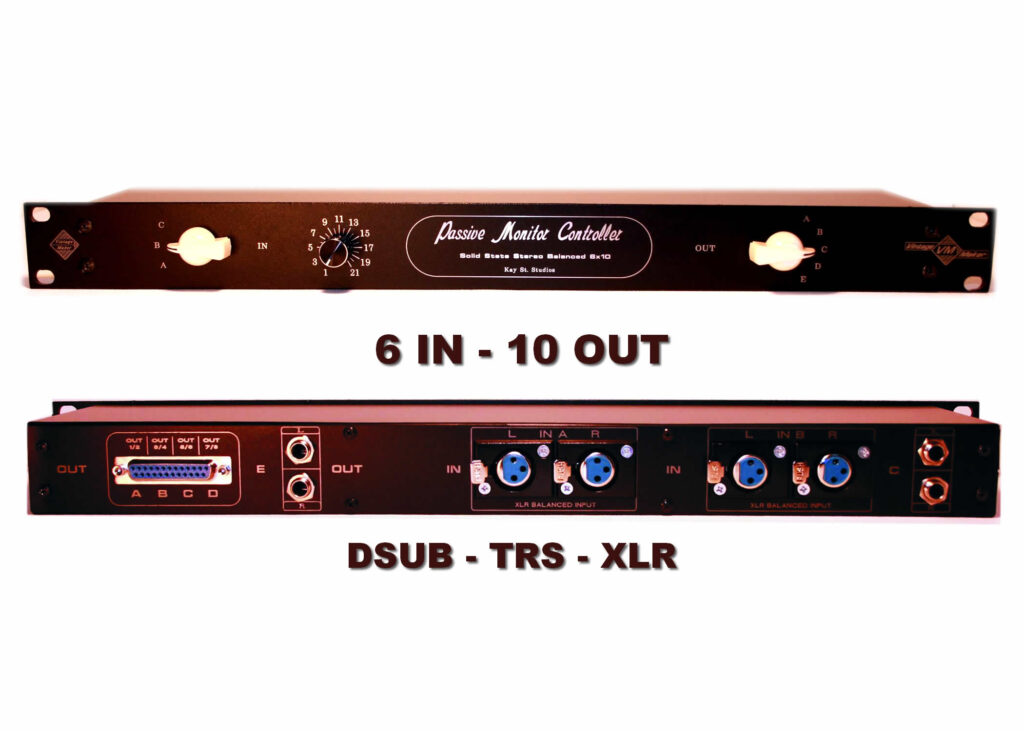 Studio Monitor Volume Controller - Audio Line Switcher 11 6 In - 10 Out - Studio Monitor Controller speaker select switch 3 way 5 way in out