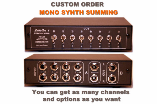 8 ch mono synth sum mixer analog summing box insert