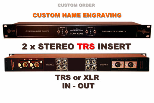 TRS XLR in out trs balanced 2 stereo mastering insert bypass studio switch patchbay