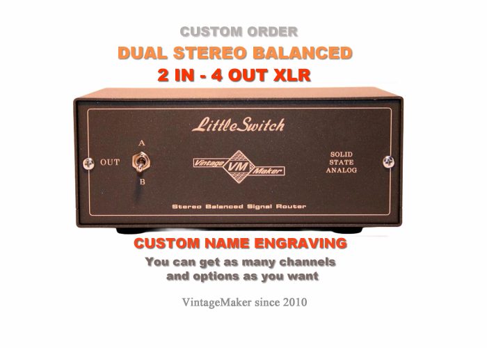 analog audio studio line switch speaker line switcher 2 in 4 out analog audio studio line switch speaker line switcher 2 in 4 out