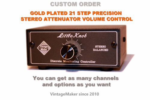 best studio monitor volume controller xlr - LittleKnob Mini 2x2 TRS in XLR out Monitor Controller