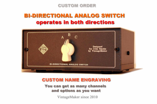 Bi-Directional Analog Switch studio speaker line switcher