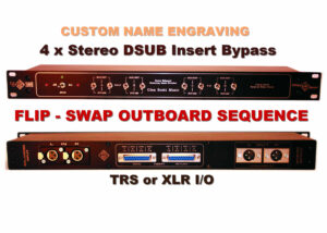 flip swap dsub outboard sequence order studio mastering bypass switch switcher box Insert Bypass Studio Mastering switch