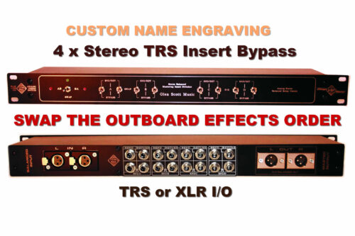 flip swap trs outboard sequence order studio mastering insert bypass switch