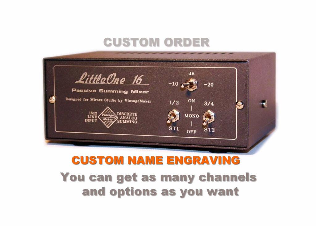 16-24 Channel Desktop Passive Summing Mixer 9 portable analog summing mixer dj box for stage live travel and studio recording mixing