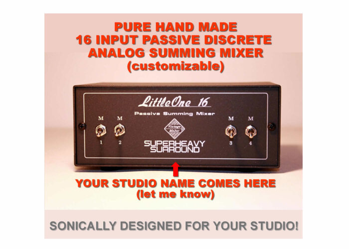 portable analog summing mixer for stage live travel and studio recording mixing