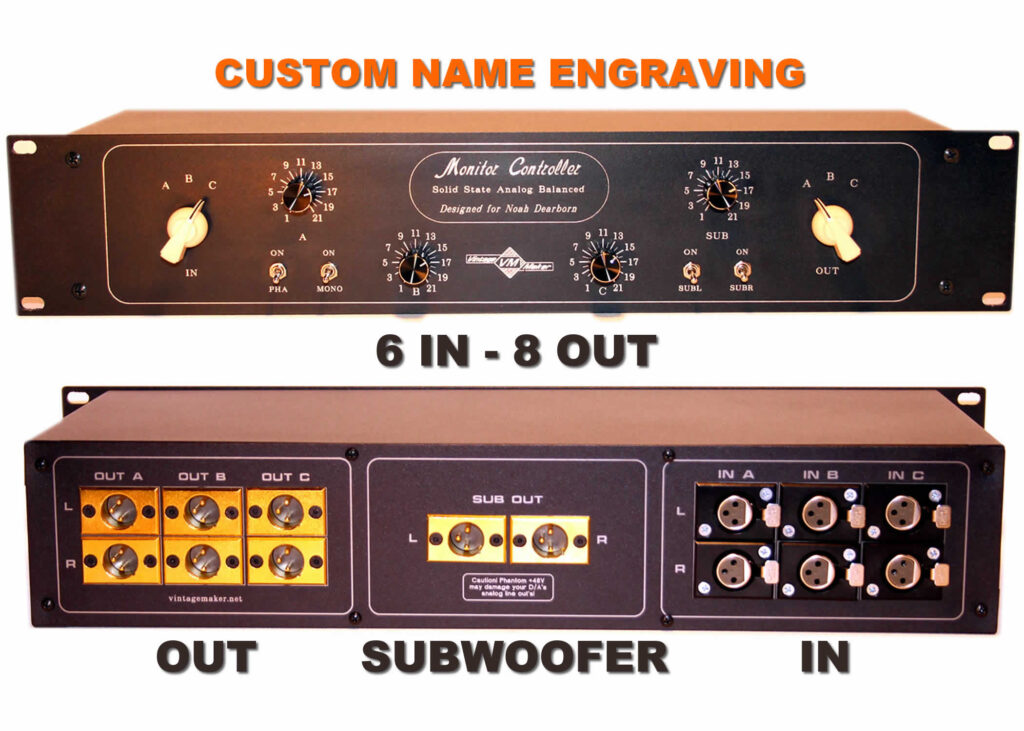 Studio Monitor Volume Controller - Audio Line Switcher 4 studio sub subwoofer monitor control speaker controller