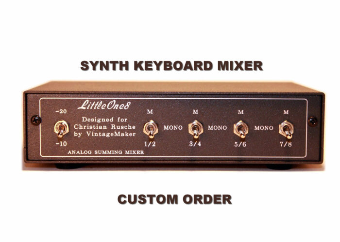 Synth DAW Analog Summing Mixer box for Moog synth keyboard