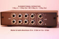 two direction audio studio line distributor switch trs