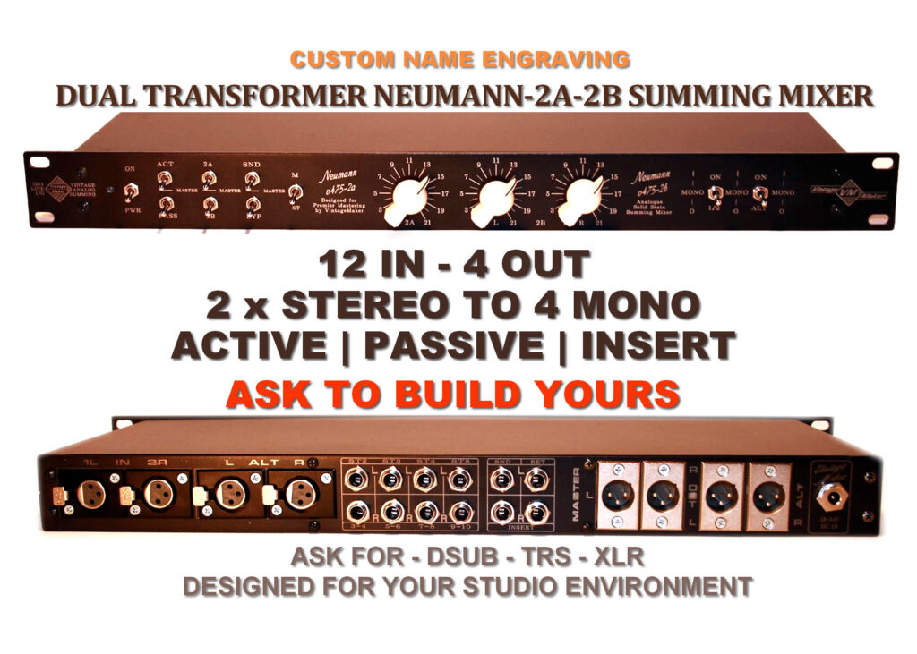 12x4 Dual Transformer Neumann Summing Mixer