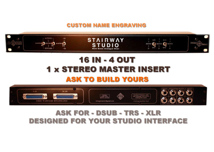 16-ch Summing Mixer with Insert