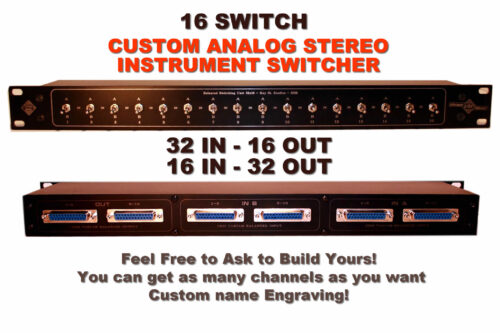 Instrument Studio Switch Signal Line Selector Patchbay 32x16 Studio Line Level Instrument Switch Signal Selector Patchbay DSUB Tascam