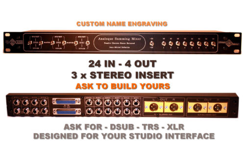 24 Input Summing Mixer 3 x Stereo Insert