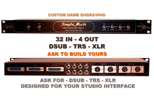 32 Input Summing Mixer 4 x Stereo to 8 Mono switch