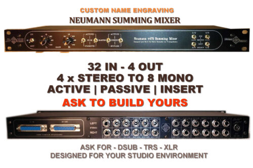 32-Ch Neumann Summing Mixer 2in1 Active-Passive