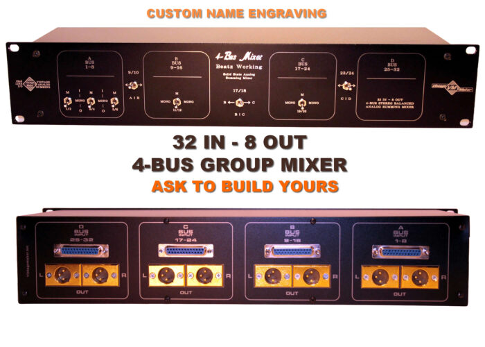 4 bus passive summing mixer