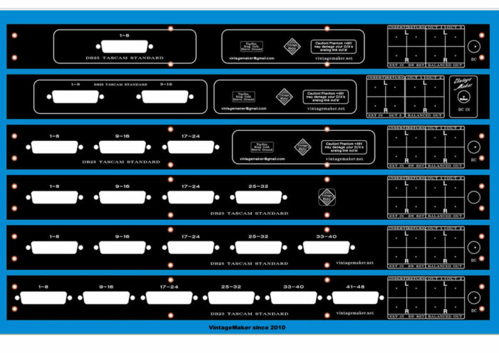 8 to 48 input 1U rackmount summing mixer rear 8 to 48 input 1U rackmount summing mixer rear