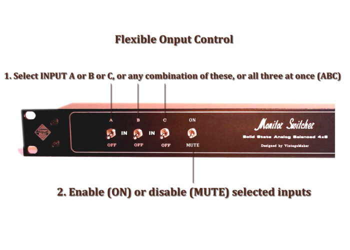 Flexible Input Control System Analog Studio Switch Flexible Input Control System Analog Studio Switch