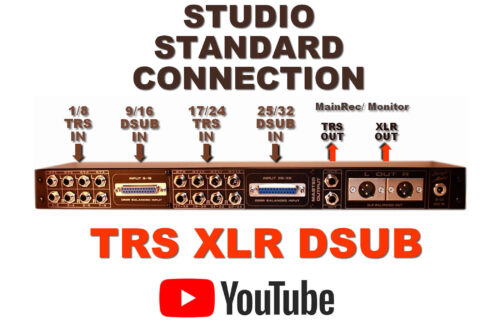 audio studio standard connection trs xlr dsub youtube explain