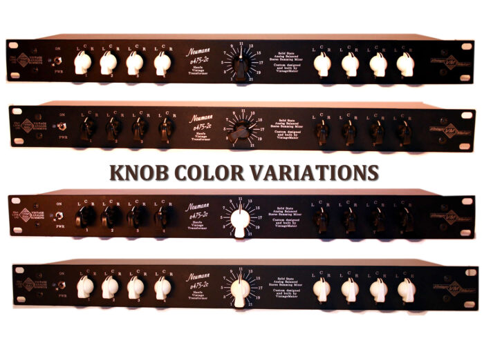 lcr knob color variations 32 Channel Neumann Summing Box with 8 x LCR Mono Pan panorama switch