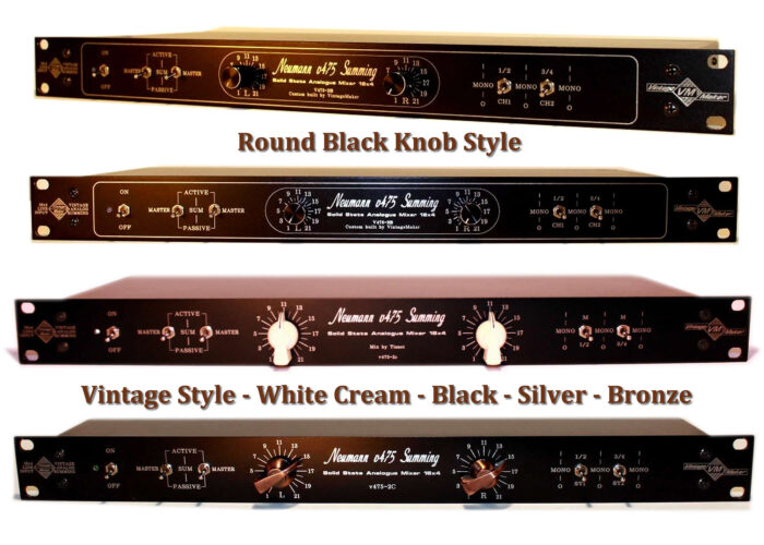 neumann studio summing mixer knob style vintage chicken head round black white