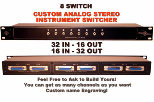 passive instrument line analog studio switch