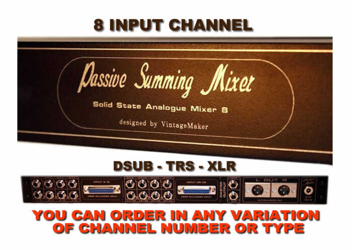 rack passive studio summing mixer trs xlr dsub interface sound card rack passive studio summing box mixer trs xlr dsub interface sound card