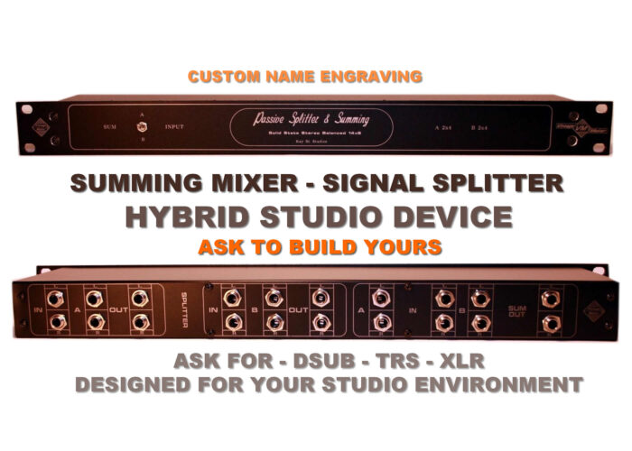 Studio Line Signal Splitter - Summing Mixer Hybrid Mixing