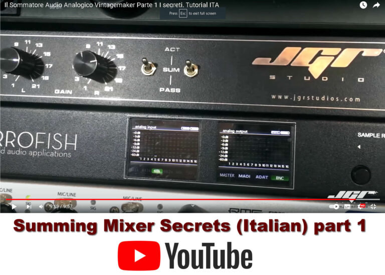 summing mixer secrets (Italian) part 1