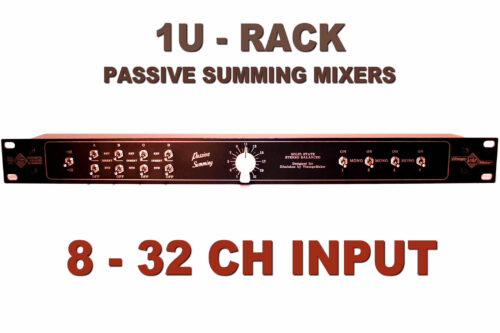 1U Rack-mount Passive Summing Mixers