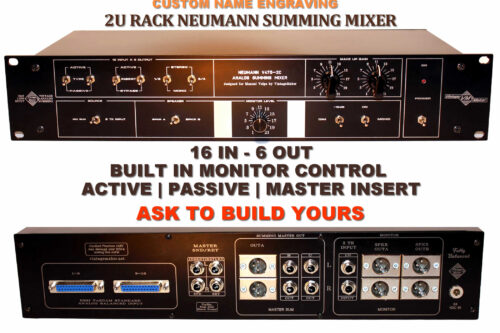 2U-Rack 16x6 Analog Summing Mixer Neumann - Built In Monitor Controller