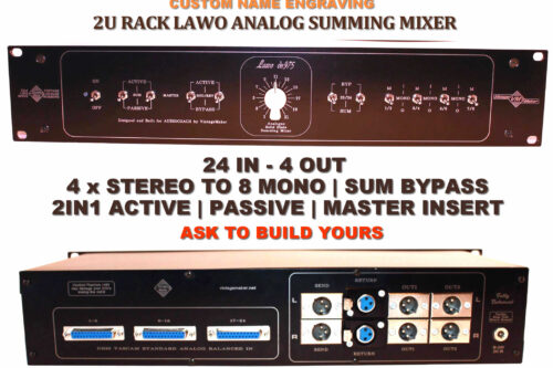 2U-Rack 24x4 Lawo Analog Summing Mixer - DIR+Bypass Monitoring