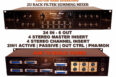 2U-Rack 24x6 Filtek Analog Summing Mixer - 4 x Master- 8 CH Insert - Out Ctrl