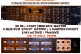 2U 32 in 6 out multi bus matrix analog studio summing mixer