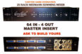 2U 64 in 4 out studio summing mixer 2U-Rack 64x4 Neumann Analog Summing Mixer