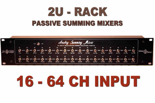 2U Rack-mounted Passive Analog Studio Summing mixers