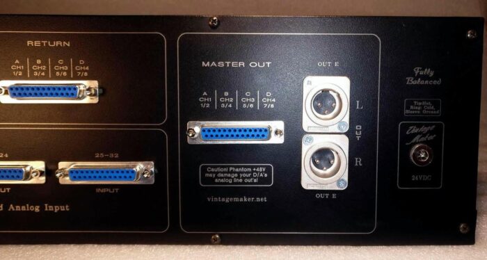 32 in 10 out Multi Bus Matrix Analog Summing Mixer rear combined dsub xlr out 32 in 10 out Multi Bus Matrix Analog Summing Mixer rear combined dsub xlr out