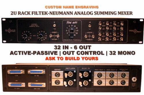2U-Rack 32x4 Filtek BFE-Neumann Analog Studio Summing Mixer