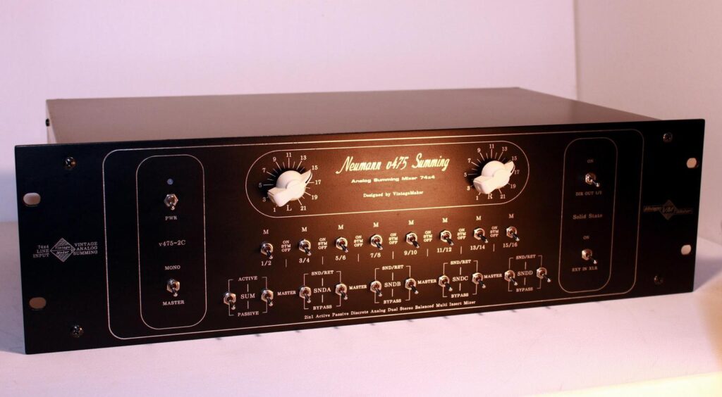 74-In 4-Out 4-Master Insert Analog Summing Mixer Neumann