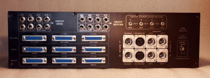 Studio Multi Bus MATRIX Routing Analog Summing Mixer dsub trs xlr Studio Multi Bus MATRIX Routing Analog Summing Mixer dsub trs xlr