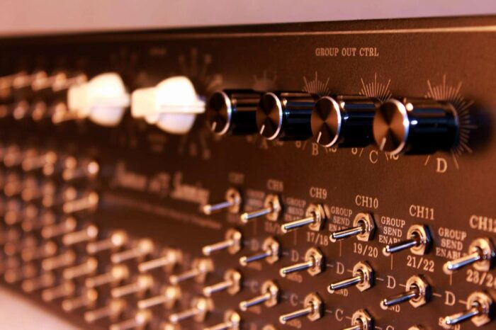 Studio Multi Bus MATRIX Routing Analog Summing Mixer persp Studio Multi Bus MATRIX Routing Analog Summing Mixer persp