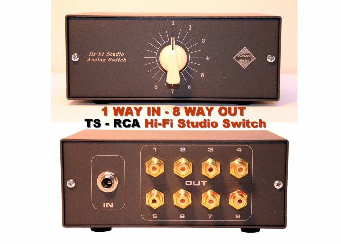 1 in 8 pout studio RCA switch 1 in 8 pout studio RCA Hi-Fi Studio Switch Box