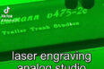 laser engraving analog studio mixer