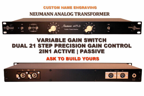 neumann rack mount transformer color amp 2×2 Rackmount Neumann v475-2c - Four (4) Transformer - Color Amp - Line Summing Amp - TRS- XLR